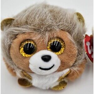 TY Puffies Beanie Balls Plush - CAESAR the Lion New NWT Soft Cute Gift Collect